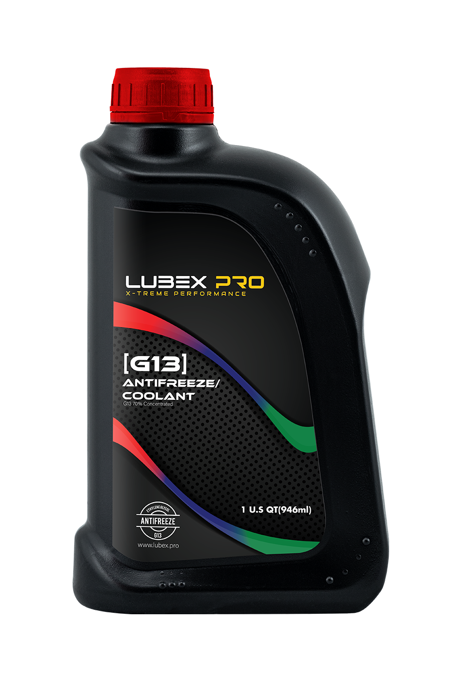 LX-AF-RED70 LUBEX.PRO G13 RED ANTIFREEZE &amp; COOLANT 1 Quartz / 0.946L