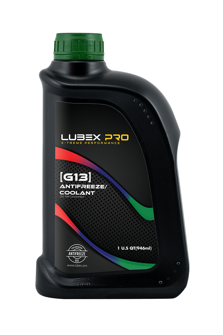 LX-AF-GR70 LUBEX.PRO G13 GREEN ANTIFREEZE &amp; COOLANT 1 Quartz / 0.946L (Concentrated)