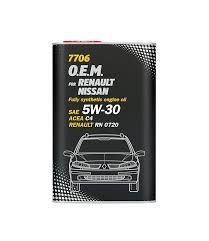 7706-1ME Mannol 5W-30 ME Renault Nissan OEM SN+ Full S ACEA C4
