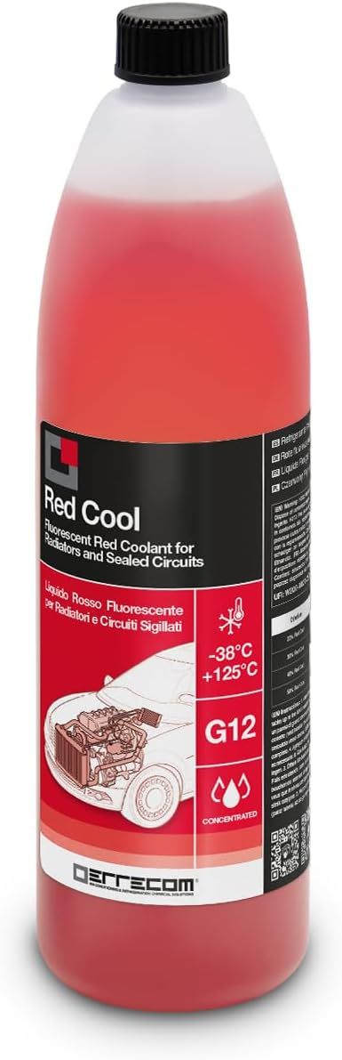 TR1263.K.01-Red Coolant G12 Concentrated 1L / 5L /-38°C/ to 125°C