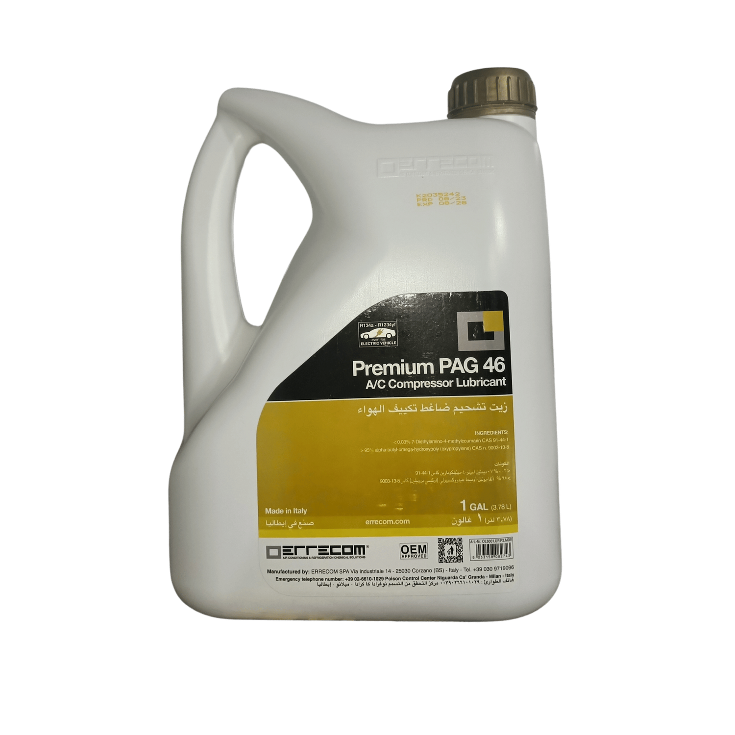 OL6086.K.P2- Premium PAG 46 AC compressor Oil 1L