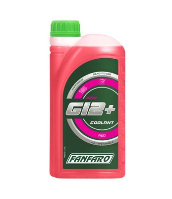 4212-1 FANFARO 100% concentrated Red Antifreeze AF12+ Longlife 1L