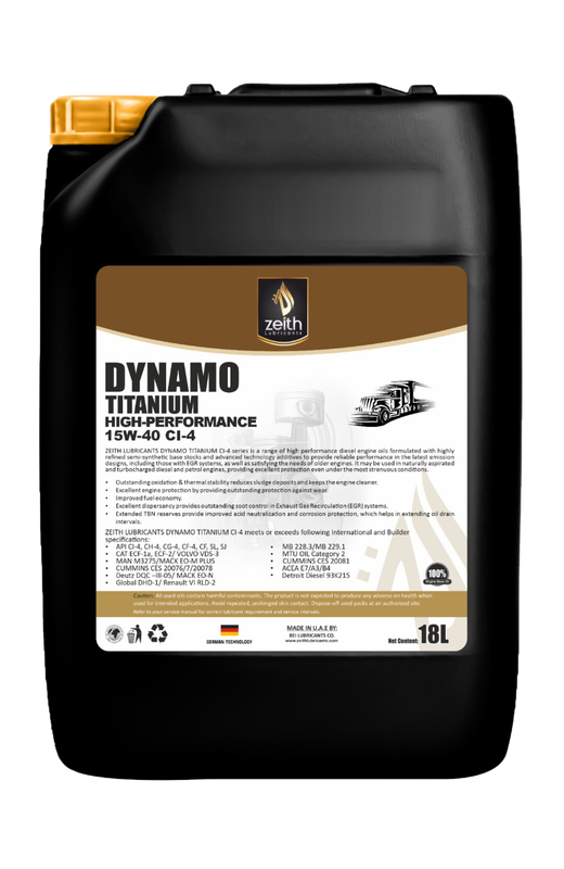 ZEI-15W40-CI4-18L ZEITH  DIESEL 15W40 API CI-4 18L