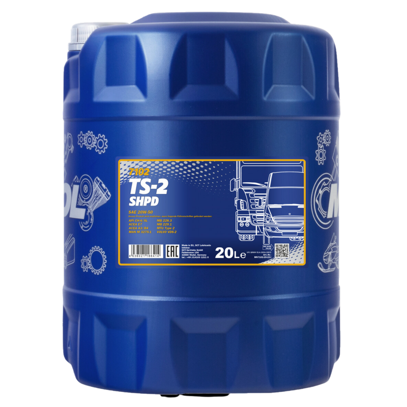 7102 MANNOL TS-2 SHPD SAE 20W-50 CH-4/SL 20L