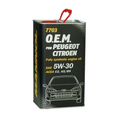 7703 MANNOL SAE 5W-30 Full SYNT. SN OEM PEUGOT CITROEN