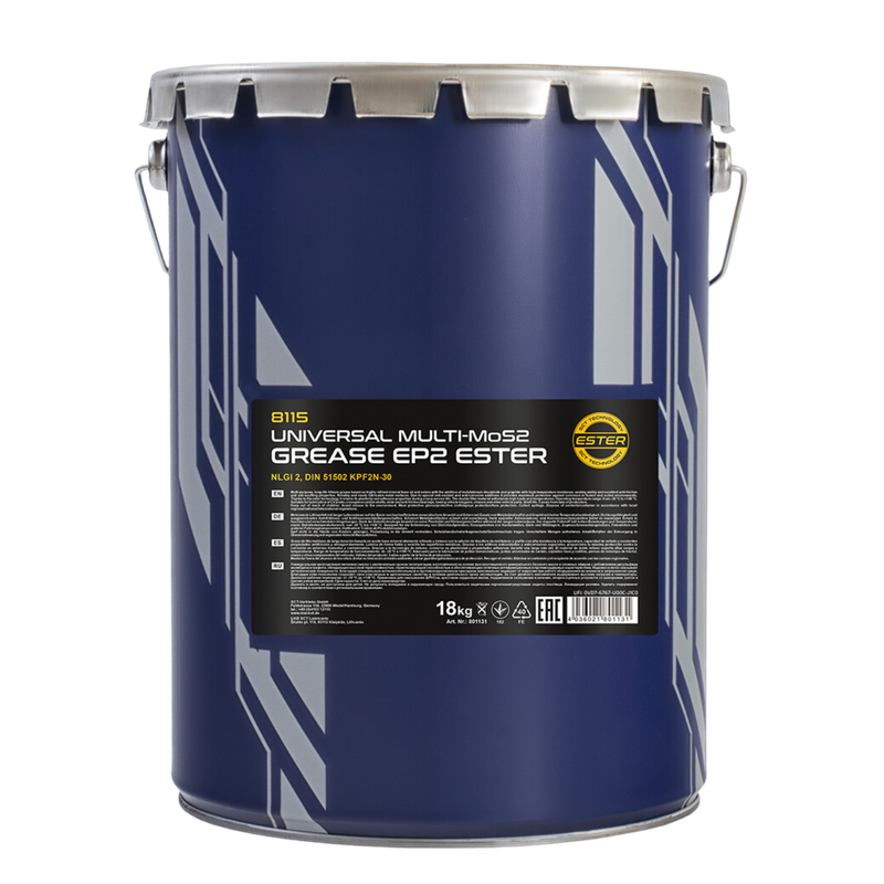 8115 MANNOL EP-2 HIGH-TEMPARATURE Multipurpose Grease 18kg