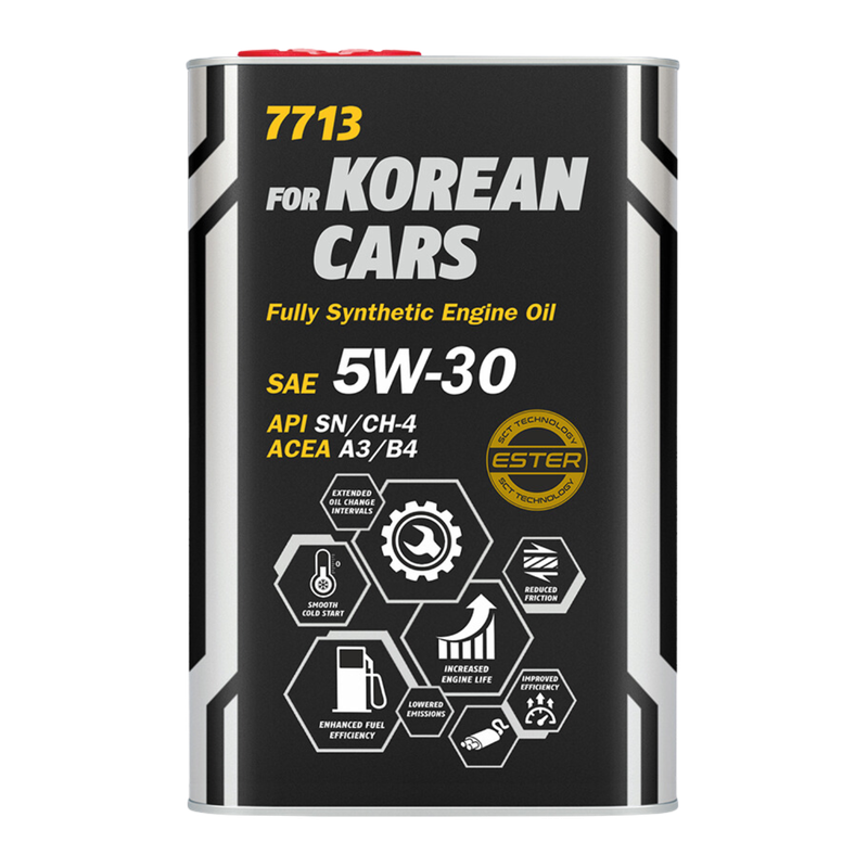 7713 MANNOL SAE 5W-30 F.SYNT. SN OEM KOREAN METALLIC