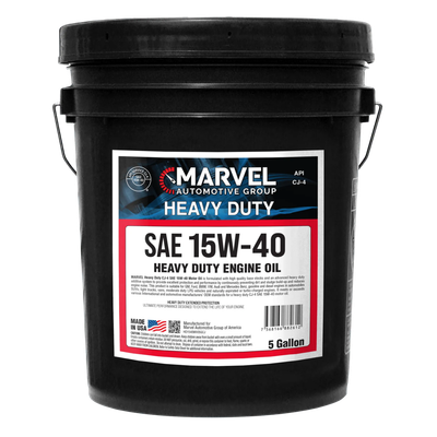 MARVEL HEAVY DUTY DIESEL ENGINE OIL SAE 15W-40 CJ-4 5 U.S. Gallons / 19 LITERS
