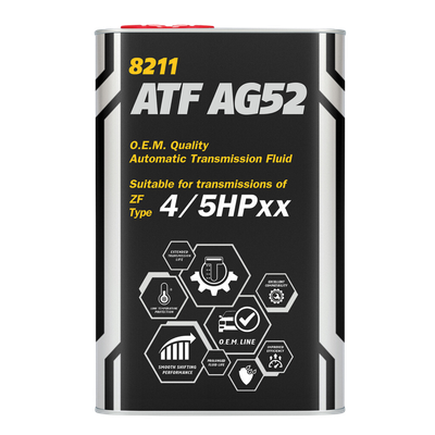 8211 MANNOL ATF AG52 4/5HP WHITE 8211 METALLIC 1L