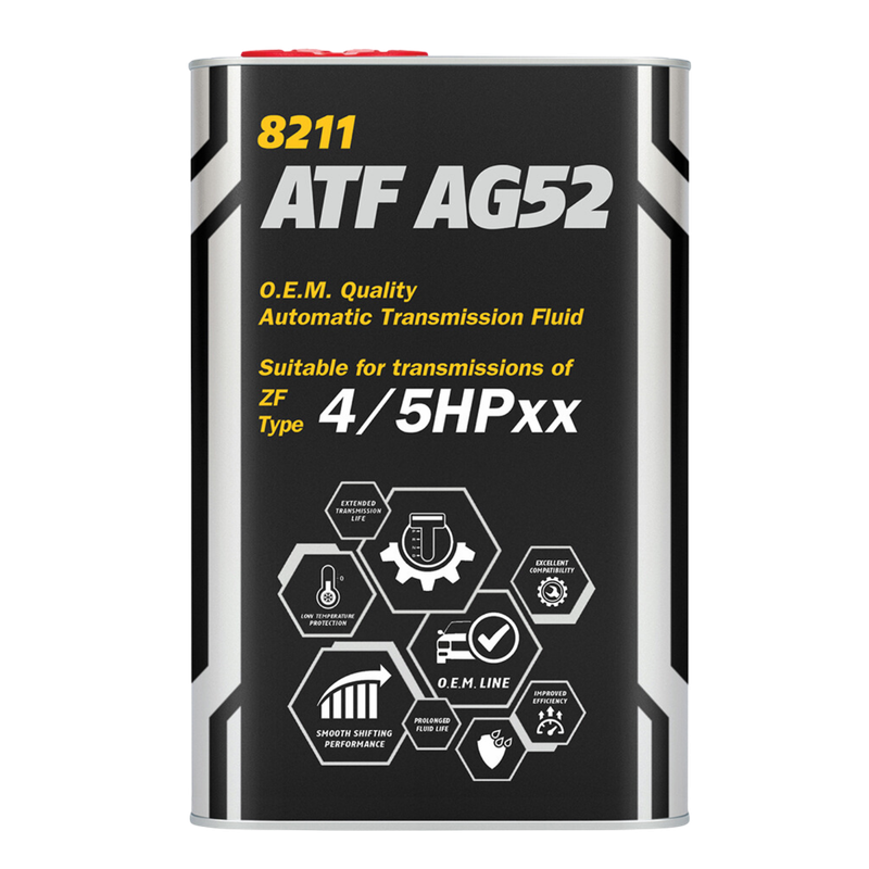8211 MANNOL ATF AG52 4/5HP WHITE 8211 METALLIC 1L