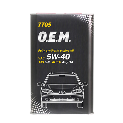7705 MANNOL OEM FOR RENAULT/NISSAN 7705 5W-40 METALLIC 1L
