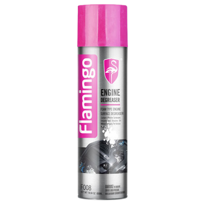 F008 FLAMINGO FOAM TYPE ENGINE DEGREASER 650ML