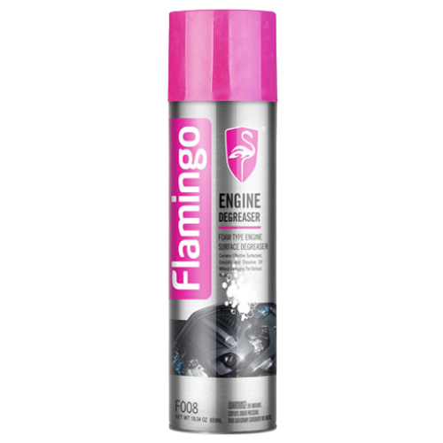 F008 FLAMINGO FOAM TYPE ENGINE DEGREASER 650ML