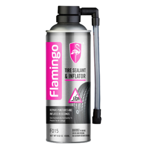 F015 FLAMINGO TIRE SEALANT &amp; INFLATOR 450ML