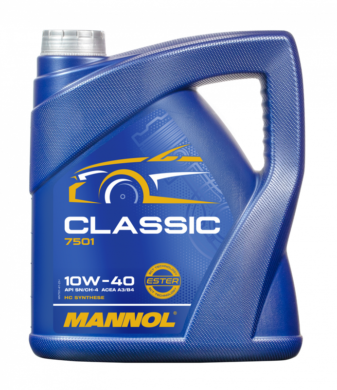 7501 MANNOL CLASSIC SAE 10W-40 SN/CH-4 A3/B4 HC SYNTHESE