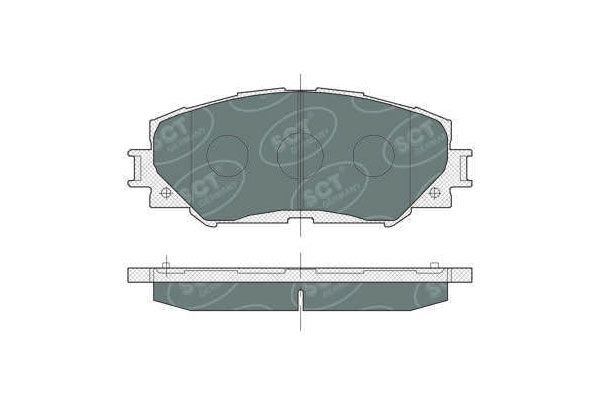 SP377PR BRAKEPAD FRONT SCT-GERMANY D1210 - Toyota