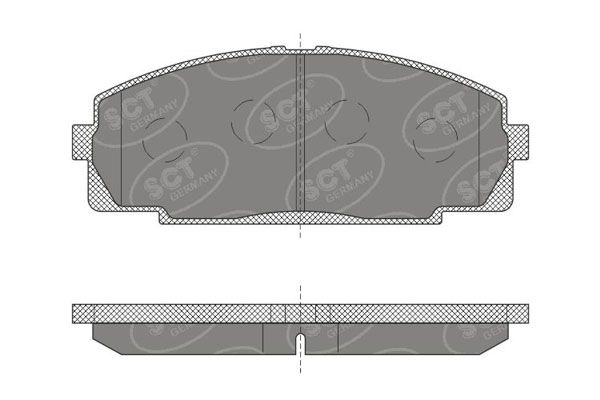 SP618PR BRAKEPAD FRONT SCT-GERMANY D1344 - Toyota Hiace