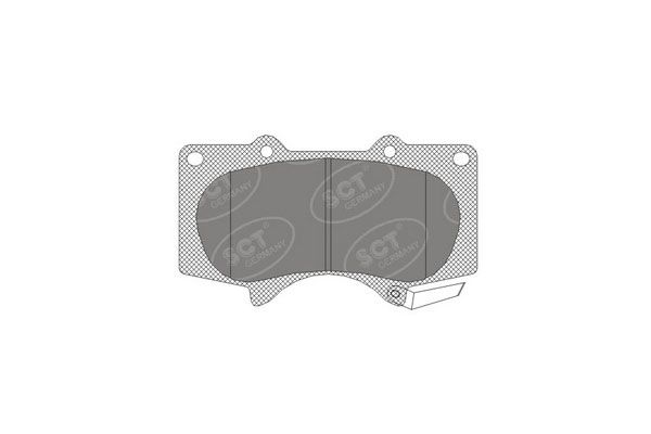 SP328PR BRAKEPAD FRONT SCT-GERMANY D976 Toyota - Pajero