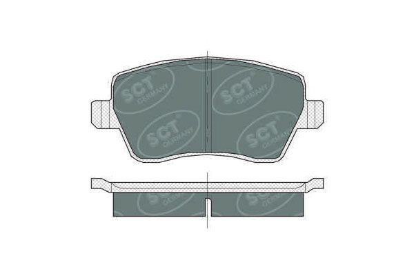SP383PR BRAKEPAD FRONT SCT-GERMANY D1435- Renault