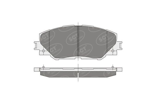 D1211-SP342 SCT-GERMANY BRAKE PADS FRONT - Toyota