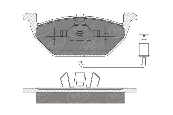 D768-SP136 SCT-GERMANY BRAKE PADS FRONT - VW Audi Seat