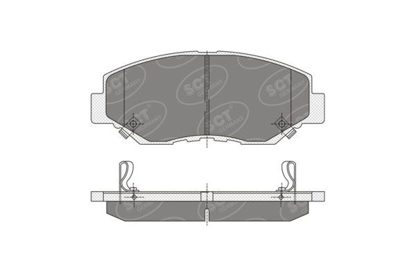 D914-SP354 SCT-GERMANY BRAKE PADS FRONT - Honda
