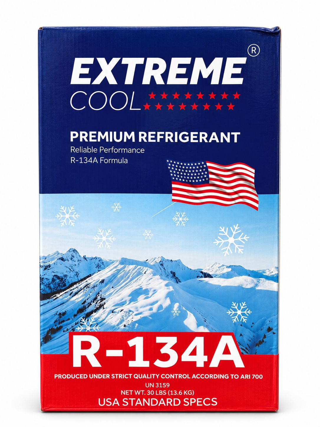 Extreme cool Premium Refrigerent EURO134A Refrigerant R-134a (13.6KG) USA GAS