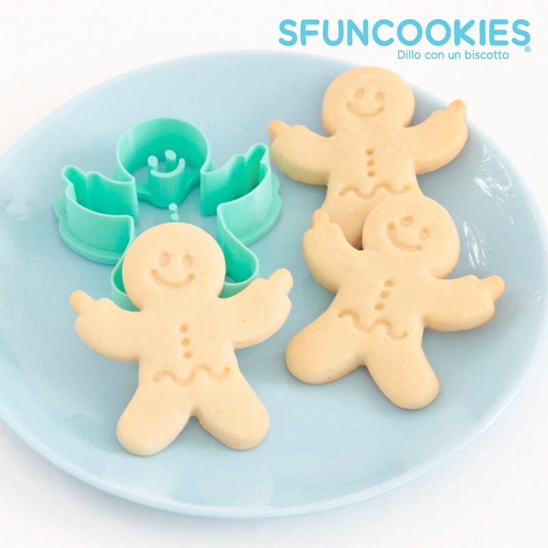 ZENZISKHAN cutter omino pan di zenzero - gingerbread man