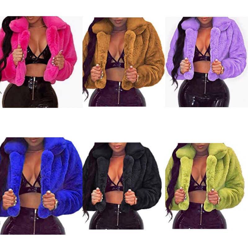 Women Fuzzy Coat