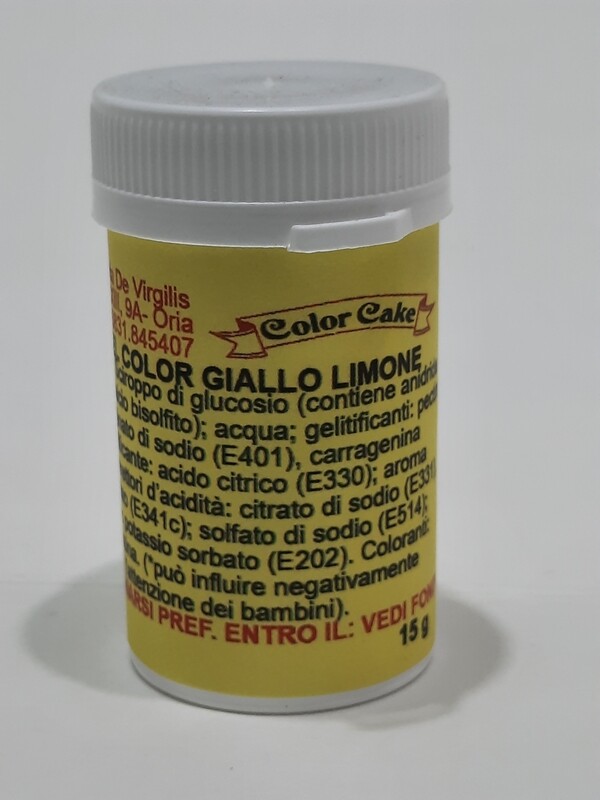 COLORANTE GEL GIALLO LIMONE