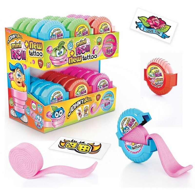 CHEWING GUM SROTOLABILI VARI GUSTI