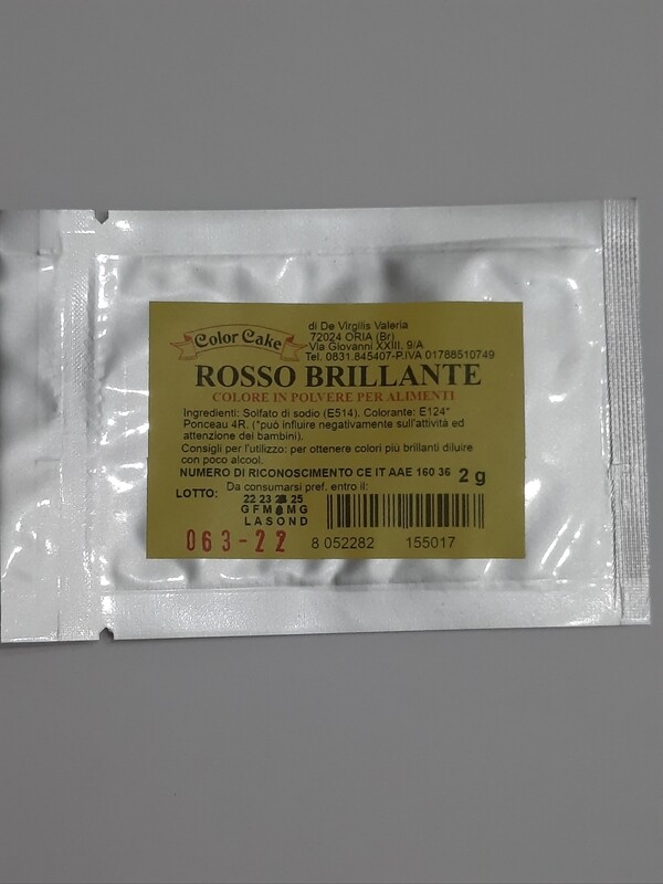 COLORANTE IN POLVERE ROSSO BRILLANTE