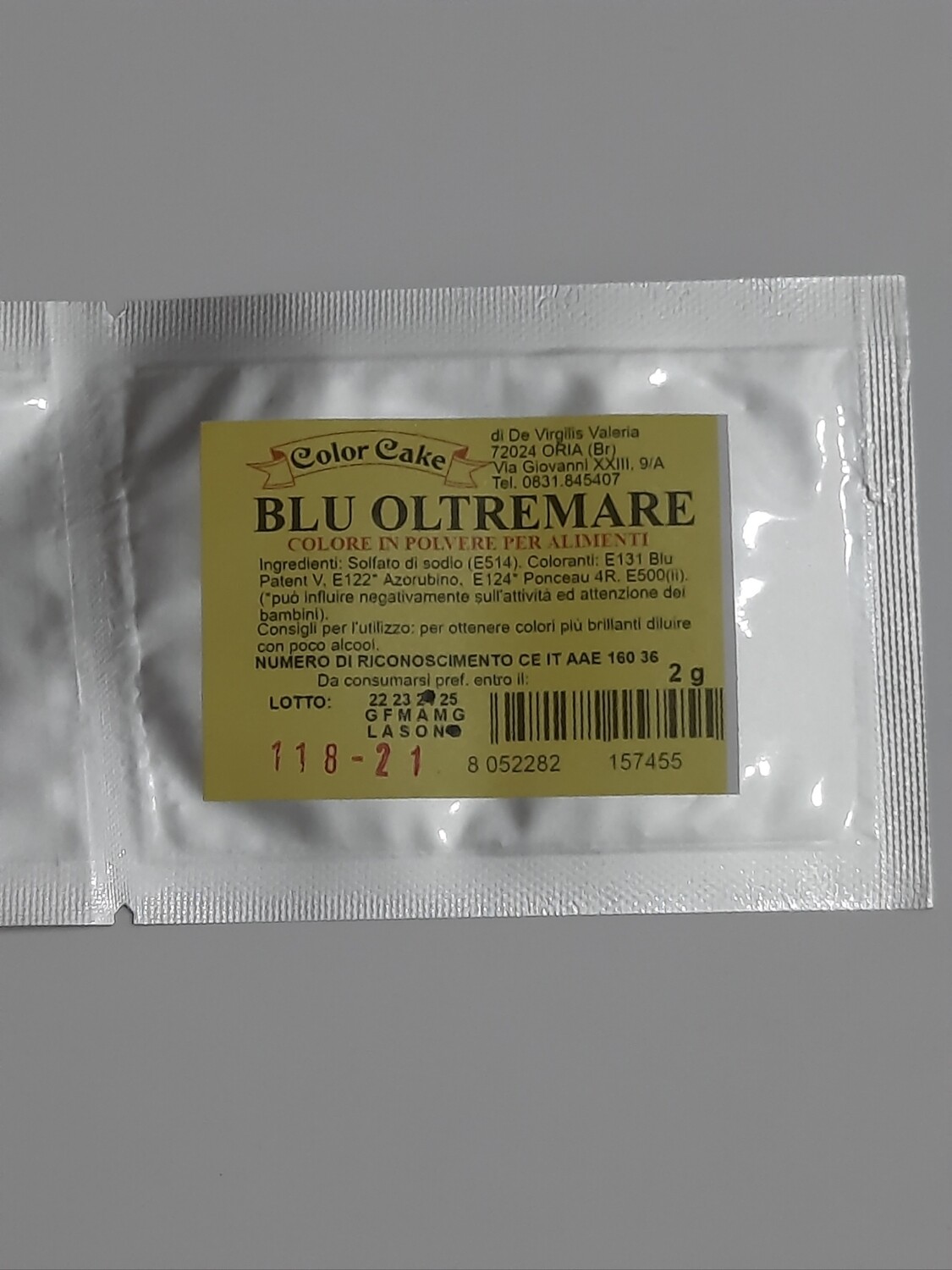 COLORANTE IN POLVERE BLU OLTREMARE