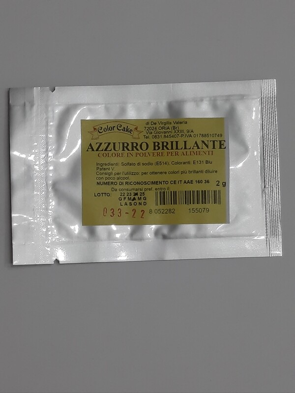 COLORANTE IN POLVERE AZZURRO BRILLANTE