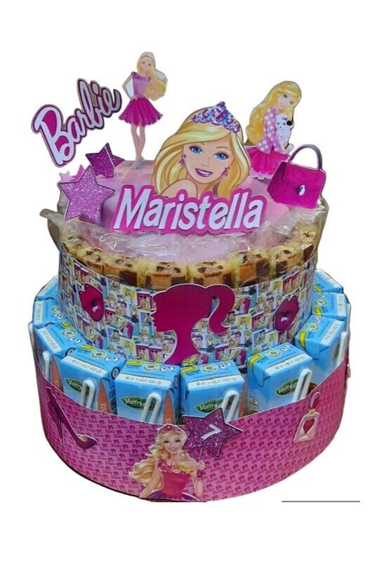 TORTA MERENDINE E SUCCHI TEMA BARBIE PER 23 BAMBINI
SPEDIZIONE GRATUITA