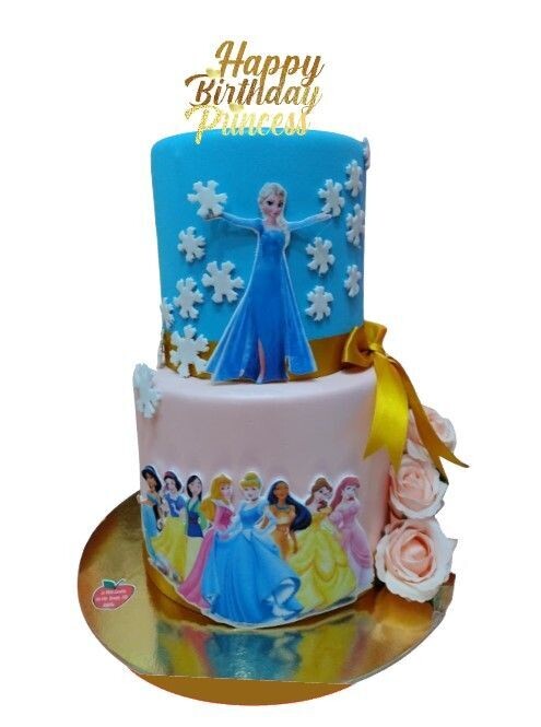 TORTA SCENOGRAFICA  PRINCIPESSE DISNEY E FROZEN