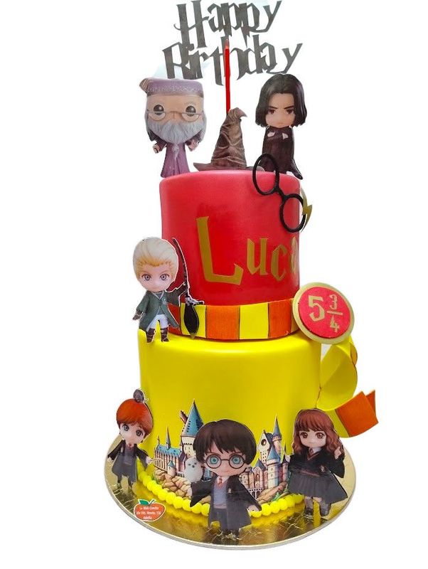 TORTA SCENOGRAFICA HARRY POTTER IN GOMMA