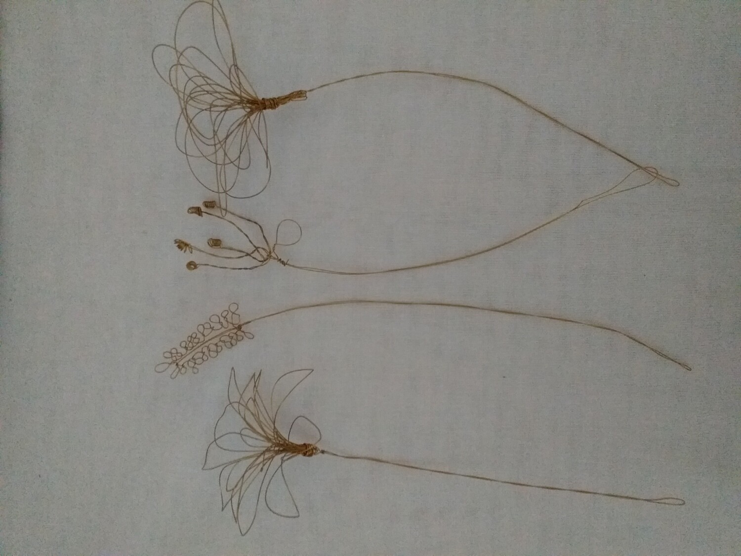 Bouquet couleur or 4 tiges