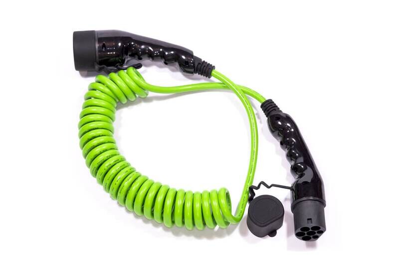 Spiralkabel, Ladekabel für Elektroautos