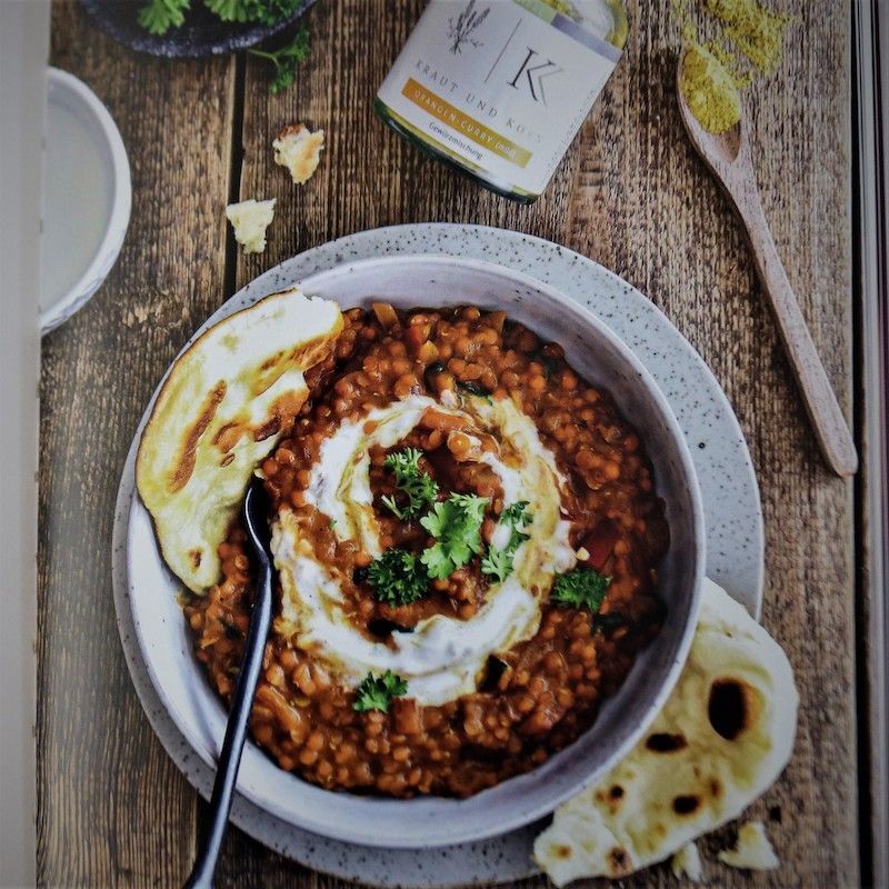 Das Kraut und Korn Kochbuch eingebunden