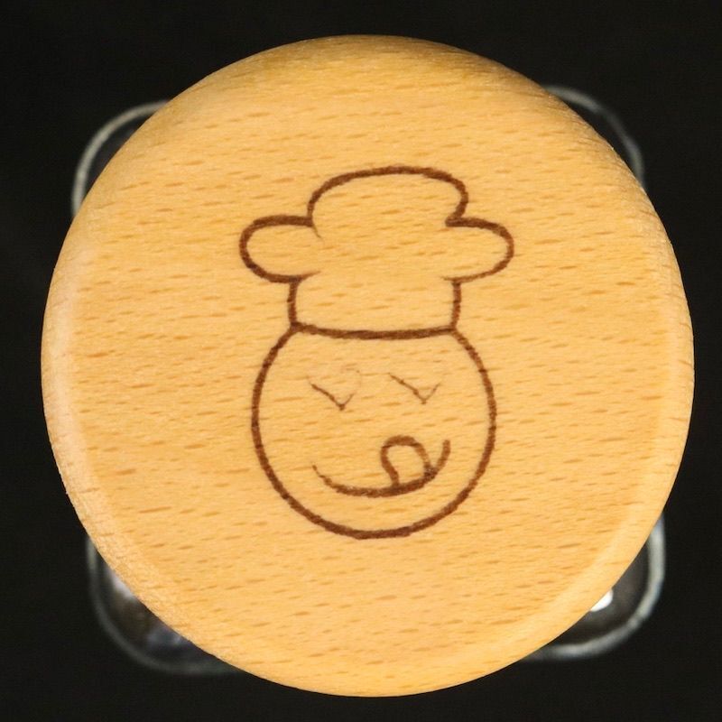 Glas Gewürzgläser mit Holzdeckel und gebranntem Lecker-Eifel Logo