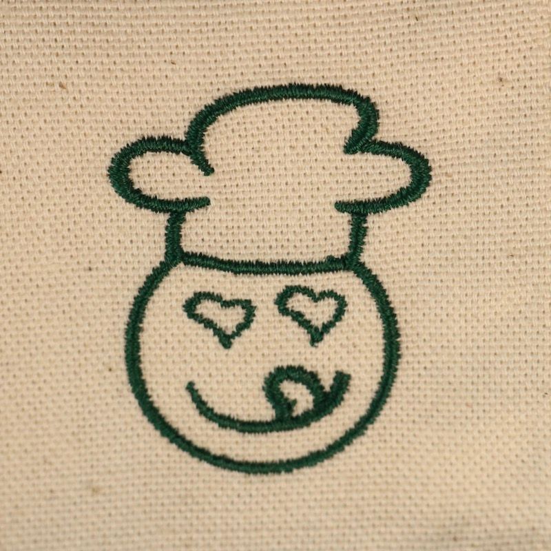 weißes Geschirrtuch mit Lecker-Eifel Logo