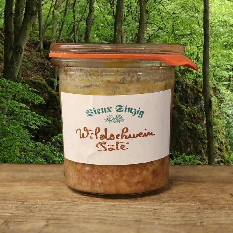 Wildschwein-Paté Wildschwein-Paté von Vieux Sinzig 110g