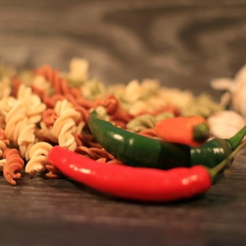 Dinkel-Spirelli-Mix Nudeln pikant von Pastanita in Papierverpackung 250g