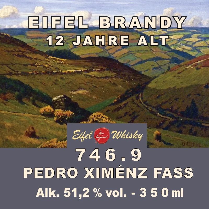 Eifel Whisky 746.9 Eifel Brandy- 12 Jahre alt 350ml