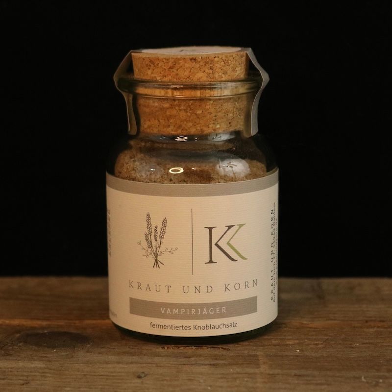 Vampirjäger Vampirjäger Steinsalz mit fermentiertem Knoblauch von Kraut und Korn 150g