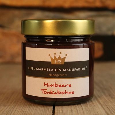 Himbeere Tonkabohne Fruchtaufstrich aus der Eifel Marmeladen Manufaktur 240g