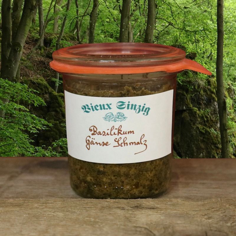  Basilikum Gänseschmalz von Vieux Sinzig 110g