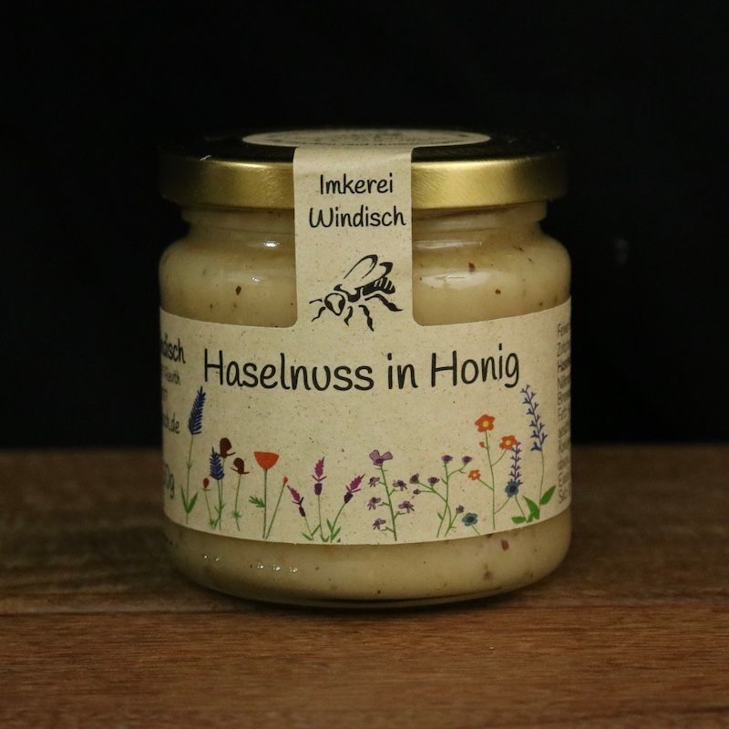Haselnuss in Honig aus der Imkerei Windisch 250g