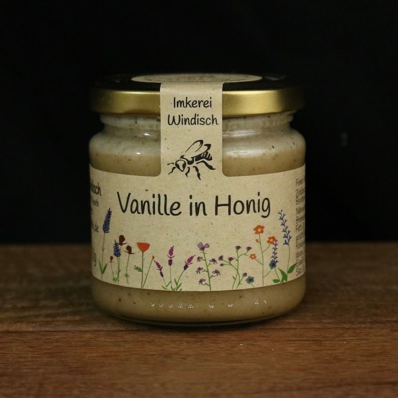 Vanille in Honig aus der Imkerei Windisch 250g